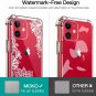 Case for iPhone 11 Reinforced Corners TPU BumperAnti Scratch Anti Yellow Lace