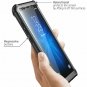 For Galaxy Note 8 Case Fullbody Rugged Clear Bumper with Builtin Screen Black
