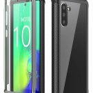 Samsung Galaxy Note 10 Case Screen Protector Clear Full Body Rugged Cover Black