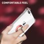 iPhone 7/8 Plus Case Clear 360 Rotatable Ring Kickstand Protective Rose Gold