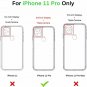 iPhone 11 Pro Case Full Body Protection Front CasingHard Bumper Shockproof Rose