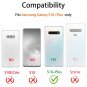 For Galaxy S10 Plus Case Military Grade FullBody Rugged with Kickstand Black