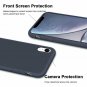 iPhone XR Case Soft Silicone Gel Rubber Bumper Anti Scratch Protective Dark Blue