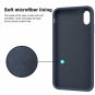 iPhone XR Case Soft Silicone Gel Rubber Bumper Anti Scratch Protective Dark Blue