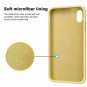 iPhone XR Case Soft Silicone Gel Rubber Bumper Anti Scratch Protective Yellow