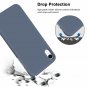 iPhone XR Case Soft Silicone Gel Rubber Bumper Anti Scratch Protective Blue Gray