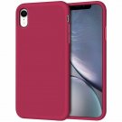 iPhone XR Case Soft Silicone Gel Rubber Bumper Anti Scratch Protective Rose Red