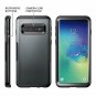 For Galaxy S10 Case Metallic Heavy Duty Protection Full Body Shockproof Black