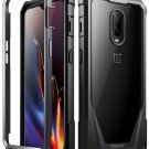 OnePlus 6T Case Builtin Screen Protector FullBody Rugged Hybrid Bumper Black