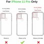 iPhone 11 Pro Case  Heavy Duty Shockproof Protection PlasticSilicone Purple
