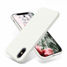 iPhone Xs Max Case Ultra Slim Fit Liquid Silicone Gel Cover Protective White