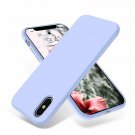 iPhone Xs Max Case Ultra Slim Fit Liquid Silicone Gel Cover Light Purple