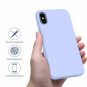 iPhone Xs Max Case Ultra Slim Fit Liquid Silicone Gel Cover Light Purple
