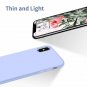iPhone Xs Max Case Ultra Slim Fit Liquid Silicone Gel Cover Light Purple