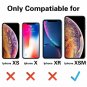 iPhone Xs Max Case Ultra Slim Fit Liquid Silicone Gel Cover White Stone