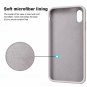 iPhone XR Case Soft Silicone Rubber Bumper Anti Scratch Protective Lavender Gray