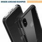 iPhone Xs Max Case Clear Thin Slim Anti Yellow Shockproof Bumper Cover Black