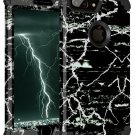 iPhone 7/8 Plus Case Builtin Screen Protector PC Bumper Soft TPU Black Marble