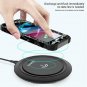 iPhone 7/8 Plus Case Builtin Screen Protector PC Bumper Soft TPU Black Marble