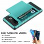 Case for Galaxy S10 Wallet Card Holder ID Slot Sliding Door Anti Scratch Sky