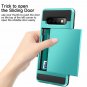 Case for Galaxy S10 Wallet Card Holder ID Slot Sliding Door Anti Scratch Sky
