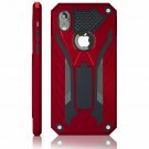 For iPhone XR Case Military Grade 12ft Drop Tested Protective Kickstand Red
