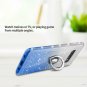 Galaxy S10 Plus Glitter Ring Holder Kickstand Bling Diamond Bumper Stripe Blue