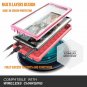 Galaxy Note 9 Case Military Grade Full Body Rugged Built in  Kickstand Pink