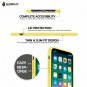 Case iPhone X/Xs Soft Liquid Silicone Slim Rubber Protective Microfiber Yellow