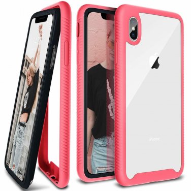 Case for iPhone Xs Max Scratch Resistant Full Body Hard Durable Protective Pink