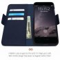 iPhone 7/8 Plus Vegan Leather Wallet Magnetic Detachable Shock Proof Slim Royal