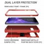 For Galaxy S10 Case Metallic Heavy Duty Protection Full Body Shockproof Red/Red