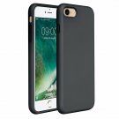 iPhone 7/8 Silicone Case Gel Rubber Case Full Body Protection Shockproof Black