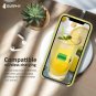 iPhone Xs Max Case Liquid Silicone Soft Rubber Protective Soft Microfiber Yellow