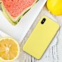 iPhone Xs Max Case Liquid Silicone Soft Rubber Protective Soft Microfiber Yellow