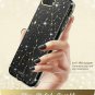Case for iPhone 7/8 Plus Glitter Clear Bumper Fullbody builtin screen Black
