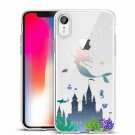 Case for iPhone XR with Design Slim Protective Soft TPU Bumper Embossed Mermaid