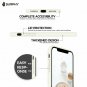 iPhone Xs Max Case Liquid Silicone Soft Rubber Protective Soft Microfiber Beige