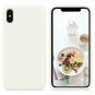 iPhone Xs Max Case Liquid Silicone Soft Rubber Protective Soft Microfiber Beige