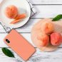 Case iPhone X/Xs Soft Liquid Silicone Slim Rubber Protective Microfiber Peach