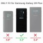 Galaxy S9 Plus Case Kickstand with Builtin Screen Protector Shockproof Blue