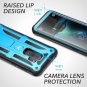 Galaxy S9 Plus Case Kickstand with Builtin Screen Protector Shockproof Blue