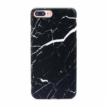 iPhone 7/8 Case Matte Finish Cute SlimFit Shockproof Flexible TPU Black Marble