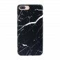 iPhone 7/8 Case Matte Finish Cute SlimFit Shockproof Flexible TPU Black Marble
