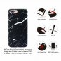 iPhone 7/8 Case Matte Finish Cute SlimFit Shockproof Flexible TPU Black Marble