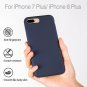 iPhone 7/8 Plus Case Silicone Rubber Full Body Protection ShockproofClove Purple