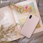 iPhone Xs Max Case Liquid Silicone Soft Rubber Protective Soft Microfiber Pink