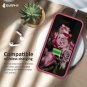 iPhone Xs Max Case Liquid Silicone Rubber Protective Soft Microfiber Hibiscus