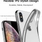 iPhone X/Xs Case Soft TPU Clear Stylish Cover AntiFalling Metal Silver White