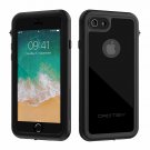 iPhone 7/8 Waterproof Case Underwater Full Sealed Snowproof Shockproof Black